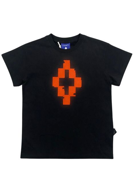 Black cotton T-shirt for children MARCELO BURLON | BTH056NERO